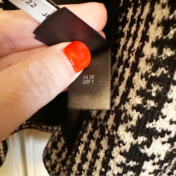 St John Collection Prince of Wales Plaid Check Knit Wool Blend Plus Size Blazer - Picture 12 of 16